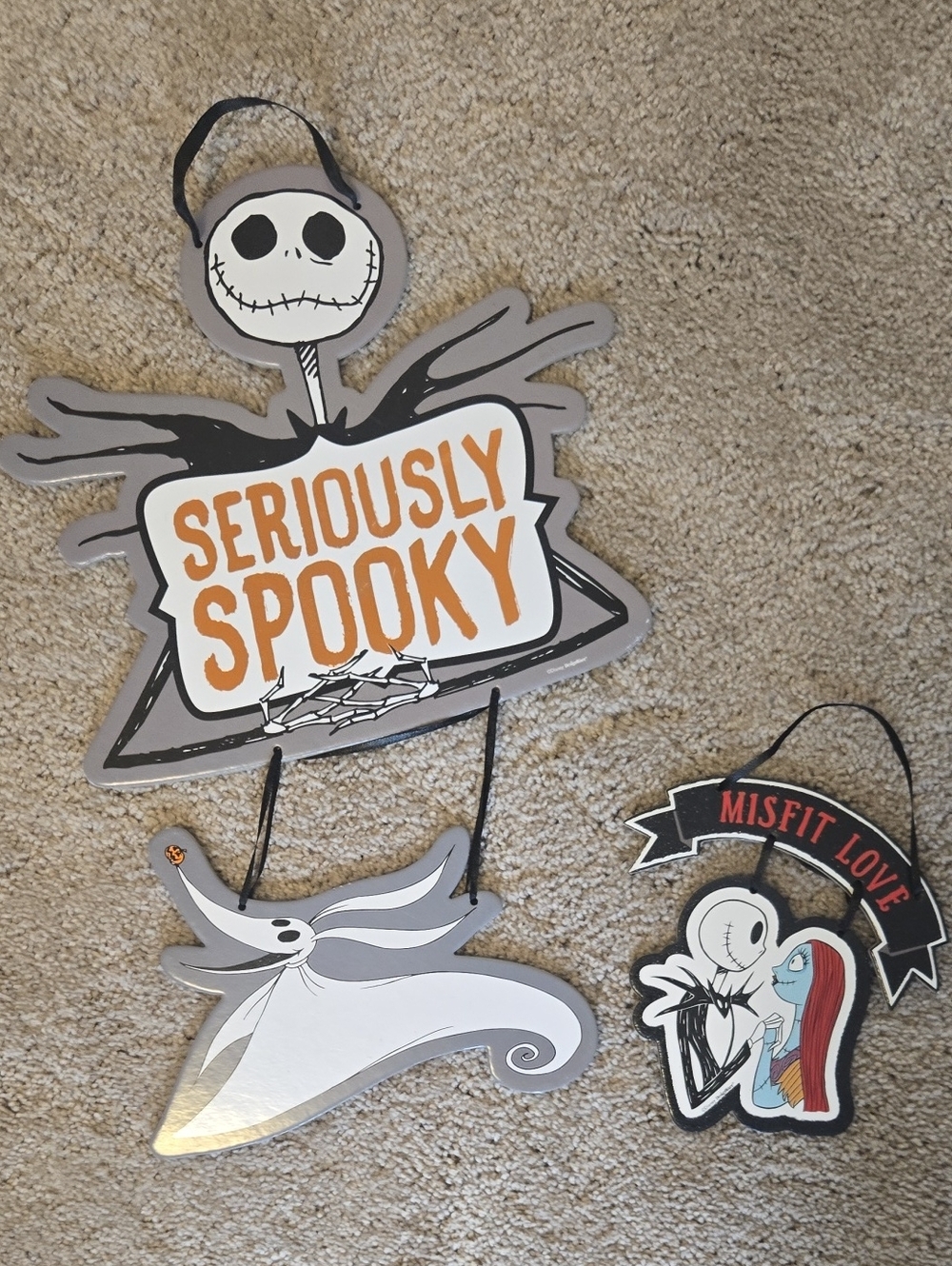 The Nightmare Before Christmas Set Of 2 Halloween Hanging Decorations Set